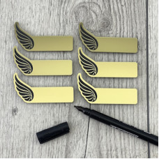 Бейдж під маркер із двошарового пластику для закладу громадського харчування Бейдж під маркер із двошарового пластику для закладу громадського харчування