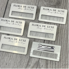 Бейдж пластиковий з віконцем для магазину квітів Бейдж пластиковий з віконцем для магазину квітів