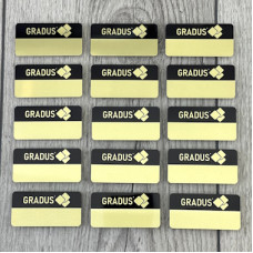 Бейджі з алюмінію із сублімацією для працівників алко-маркету Бейджі з алюмінію із сублімацією для працівників алко-маркету