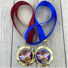 Медаль стандартна з жетоном до річниці рубінового весілля