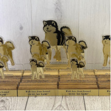 Акрилова нагорода з дерев'яною основою для виставки собак