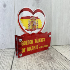 Нагорода акрилова для конкурсу талантів у Мадриді