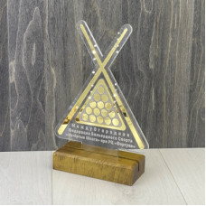 Статуетка акрилова нагородна для змагань з більярду