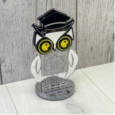Статуетка нагородна з акрилу у формі сови для нагородження учнів Статуетка нагородна з акрилу у формі сови для нагородження учнів