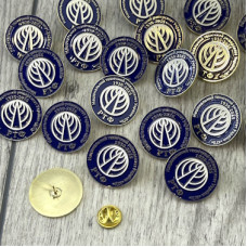 Значки металеві з травленням для представників університету Значки металеві з травленням для представників університету